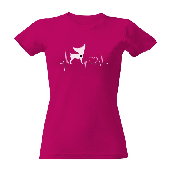 Tričko s potiskem I Love Chihuahua (čivava)