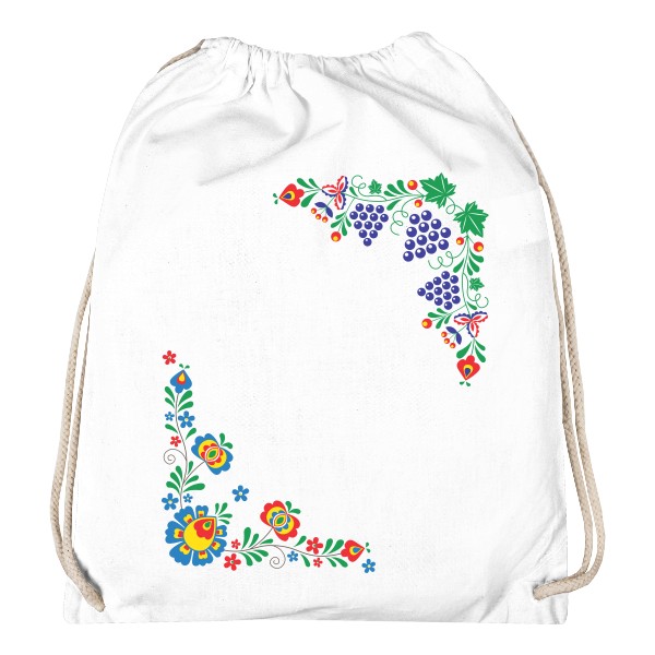 Vak na záda s potiskem folklór - vak na záda